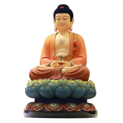 China Indoor Decorative Decoration Resin Religious Buddha Resin Colored Buddha for sale