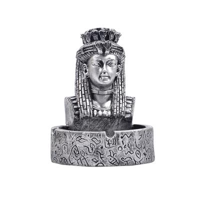 China Europe Egyptian Female Pharaoh Ashtray Resin Opens Ornaments Gifts Home Hotel Supplies for sale