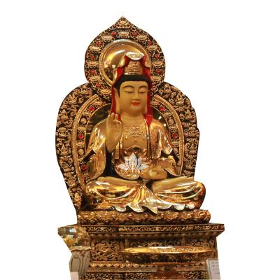 China Guanyin Bodhisattva Ornaments Guanyin Bodhisattva Ornaments High 56CM China Taiwan Gilt Bronze Statue for sale