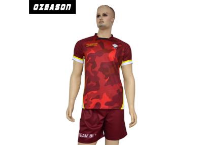 China Het korte Overhemd Jersey, de In te ademen Rugbyunie Volwassen Grootte van het Kokerrugby van Jerseys Te koop