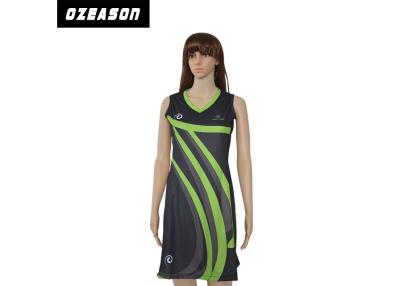 China 100% Polyester Sublimated Netball Uniforms Dress Quick Drying Various Size for sale