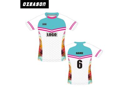 China 100% het Rugbyclub Jersey van de polyester Korte Koker/Praktijk Opleidingsslijtage Te koop