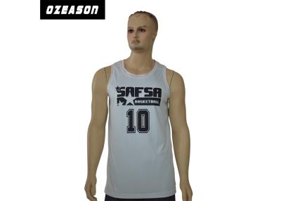 China Sports Wear Custom Summer Tank Tops Breathable / Quick Dry With Polyester Fabric Material for sale