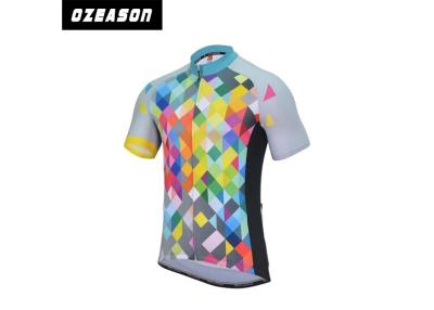 China Long Sleeve Colorful Printed Road Bike Jerseys / Womens Cycling Jerseys for sale