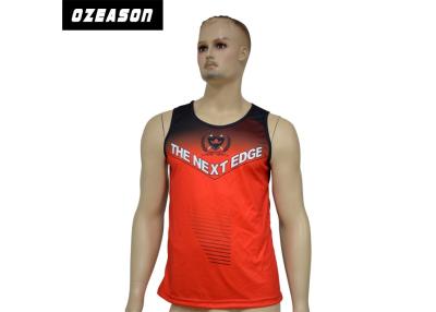 China High Quality Breathable Custom Dri Fit 100% Polyester Gym Mens Tank Top for sale