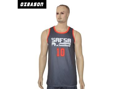 China Pro Mesh Lining Man Reversible Wrestling Tank Tops , Plain Design Vest , Basketball Tank Top for sale