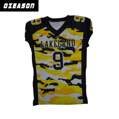 China V Neck dry-fit bright-coloured  Sublimated Football Jerseys  good design for sale