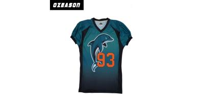 China Cheap latest designs youth sublimated custom american football jersey team uniforms for sale