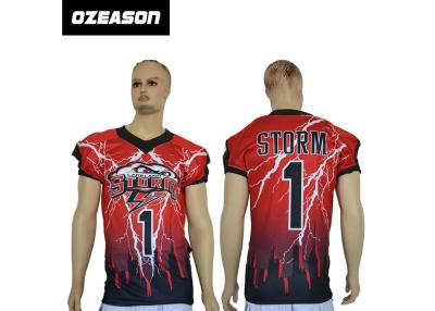 China Wholesale 100% Ployester American football training jerseys Sublimation football jersey team numer uniform for sale