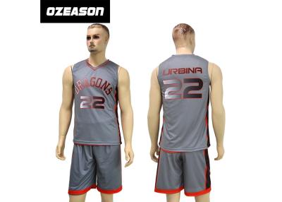 China Einheitlicher Entwurf Soem-Sublimations-kundenspezifischer Kleiderbasketball-Jerseys zu verkaufen