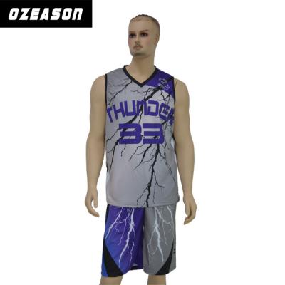 China Maschen-nie verblassender Sublimations-Basketball Jersey Soems Breathable zu verkaufen