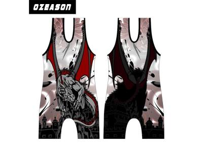 China Customized Design High Quality Cool Cheap Wrestling Singlets , Sublimated Printing Cool Dry Wrestling Singlets for sale