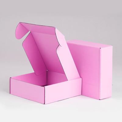 China Customized Shape Green Pink Mailer Rectangle Cosmetic Packaging Kraft Gift Paper Box à venda