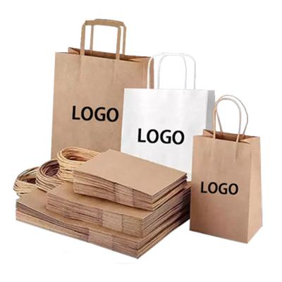 China Toowin Bakery Paper Bags With Twisted Handles 16X6X12 Inches 130G Watch Custom Kraft Bags for sale