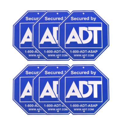 China PP personalizado Toowin carteles de césped de aluminio resistente de seguridad de patio Adt Sign inmobiliaria en venta