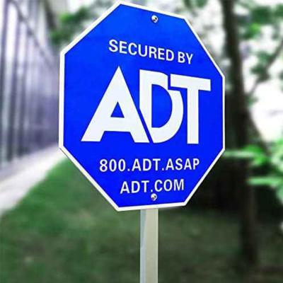 China Groene Cctv Waarschuwing Aluminium Cctv Signs Adt Sign Light Op maat Geen roest van Toowin Te koop