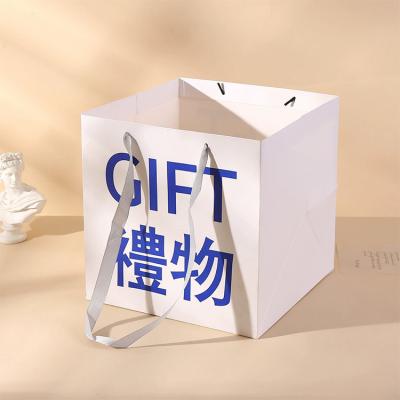 China Business Shopping Popular Style Toowin Craft Paper Grocery Bag with Matte Lamination for sale