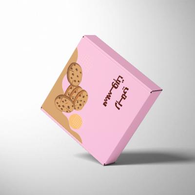 China Corrugated Light Blue Cookies Scarf Packaging Box Cardboard Paper Luxury Tea Gift Box Fur for sale