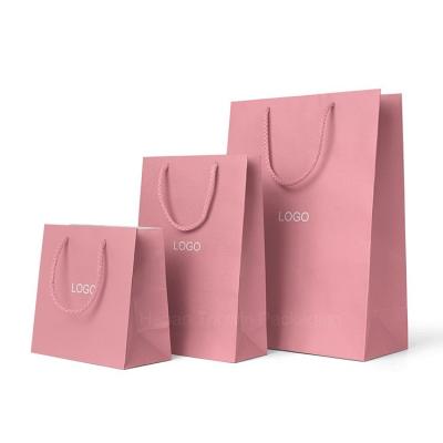 China Recycled Materials Pillow Paper Bag for Luxury Jewelry Shoe and Gift Customized Size for sale