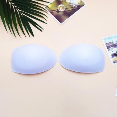 China Most Welcome Thin Oval Foam Bra Cup Padded Sports Fitness Bra Pads Cups Sling Bra Padding Inserts Absorbent for sale