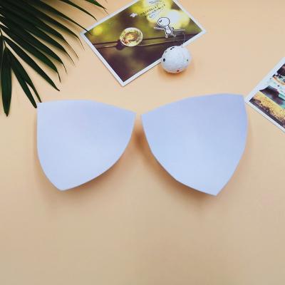 China Sexy Triangle 	Girls Bra pad Yoga Clothing  Foam Sports Tank Bra Pads Cups Plain Dyed for sale