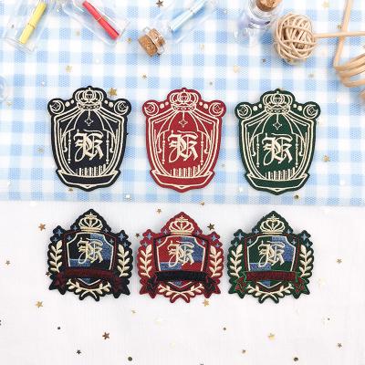 China 2021 Hot Saling Embroidery Patch JK Sailor Suit Pin Badge Custom Lovely Embroidery Pin Chest Badge For Girls' Dress for sale