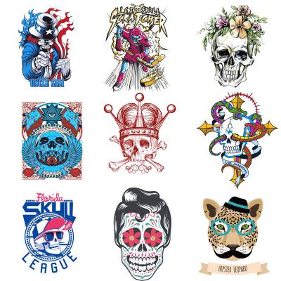 China Cartoon Skull T-shirt Digital Transfer Printing DIY Garment Accessories Hot Melt Powder For Heat Transfer Printing for sale