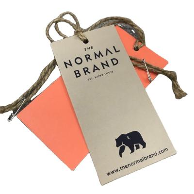 China Manufactory Supply Clothing Hanging Tag Men's/Women's/Children's Wear Garment Tags Hanging Tags Custom Logo Design for sale