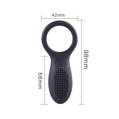 China Hot Sale Factory Price USB Rechargeable Vibrator Delay Lock Sperm Vibrating Big Size Cock Ring For Men for sale