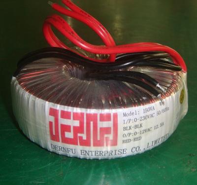 China Toroidal Input 0-230V, 50/60Hz Output 12V 12.5A Toroidal Audio Power Transformer 150VA Cheap Price for sale