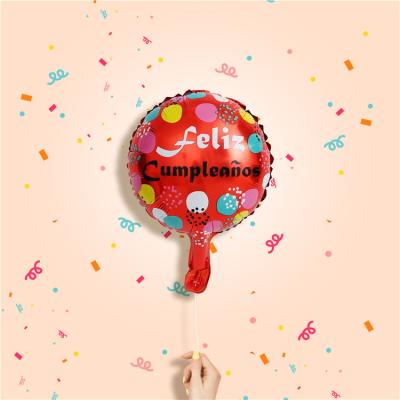 China Environmental friendly material unique promotional toy feliz celebration aluminum foil balloons for birthday for sale