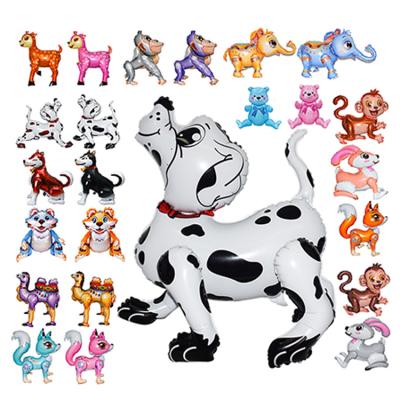 China New Design Environmental Friendly 4D Foil Balloon Baby Toy Gift Spotty Dog Foil Balloon Cute Self Holding 4D Helium Balloons for sale