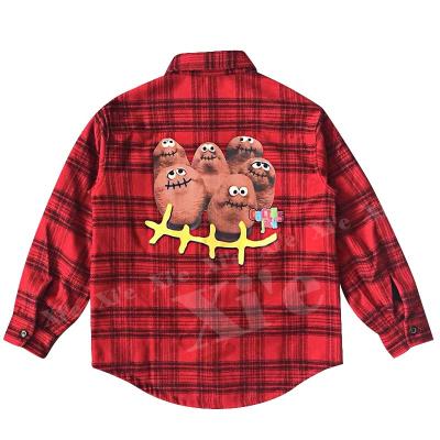 China Winter High Quality Mens Reversible Wholesale Custom Made Jacket Plaid Fashion Flannel Fleece Jackets for sale