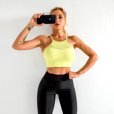 China Fitness Breathable Shockproof Active Yoga Set Active Yoga Wear Set Quick Drying Female Active Wear Bra 1pieces for sale