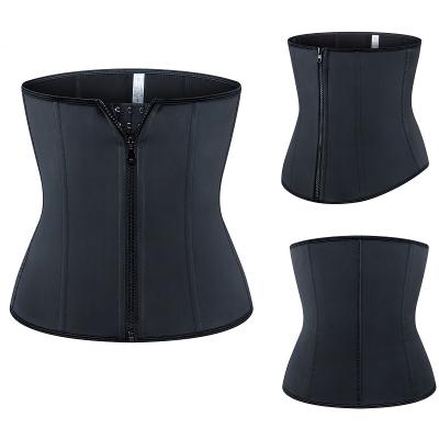 China Breathable Waist Trainer Shaper Latex Band Zipper Waist Train Corset Fitness Sports Shaping Shapewear Jumpsuit for sale