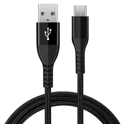 China High Quality Nylon Braided 2M Mobile Phone Android Multi Charger Led Micro USB Data USB C Lightweight Fast Charging Original Micro Cable New for sale