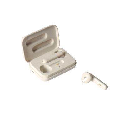 China For Earphone New Arrival BT Wheat Straw Wireless Earphone TWS Friendly Headphones For iPhone And Android for sale