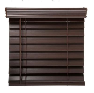 China Multiple Sizes and Colors of Art Decor Faux Wood Blinds for sale