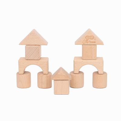 China TOY Solid-Wood Building Blocks With Storage MODEL Wooden Tray for sale