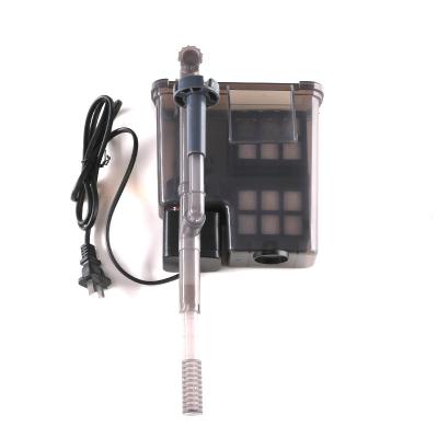 China Aquariums Filter Material Blow-On Aquarium Filter With Quad Filtration System for sale