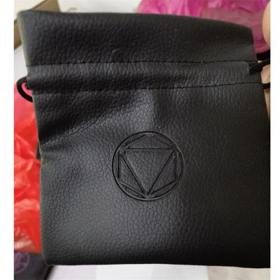 China Leather Embossing Jewelry Bag Custom Logo Pouch Bag for sale