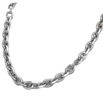 China Hip Hop Hip Hop Style Gold Plated Stainless Steel Rolo Chian Cuban Link Necklace for sale