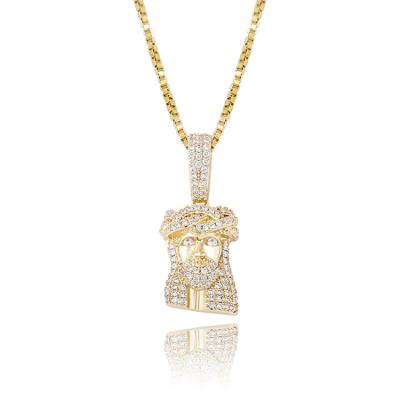 China Hiphop Mini Jesus Pendant Hip Hop Charm Diamond Jesus Pendant pendant for women for sale