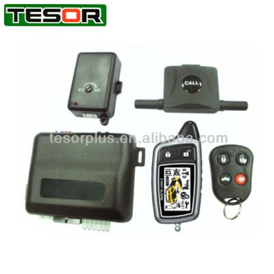 China two-way remote alarm two-way remote alarm with GSM Smartphone and CANBUS 2 dataports for sale