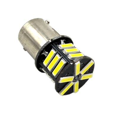 Κίνα 1PCS BA15S BAY15D Car Turn Light White 1156 Emergency Light 7020 21 SMD LED Reverse Auto Interior Tail Brake Turn Lamp Bulb Reading Light προς πώληση