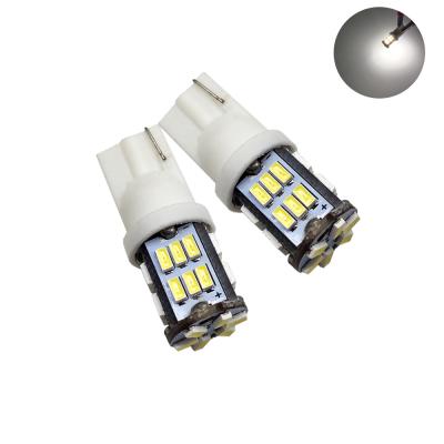 China PVC Led Auto Bulbs T10 3014 30SMD 12V 24V Clearance Lamp Light 6500K W5W 194 Auto Indicator Lights Wedge Instrument Car-styling for sale