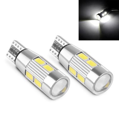 China Canbus T10 5630 10SMD W5W 194 LED+ABS+Aluminum Auto Lamp 5730 Width Lens 12V 24V Car Side Marker Lights Clearance Bulbs for sale