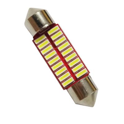 China 36mm 39mm C5W C10W 39mm Festoon 18SMD 3014 LED 12-24V Error Free Auto Car Dome Lamp Bulb Interior Reading Light 36mm Red for sale