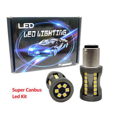 Cina Strong canbus customized auto reverse led kits 2PCS/Set Super Auto Brake Light Turn Signal Bulb Canbus 12-24V S25 1156 T20 3030 42SMD Amber White Red DRL in vendita