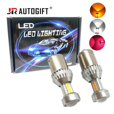 Cina Car LED Kits 10W LED+ABS+Aluminum 2PCS LED Auto Bulbs S25 T20 3030 8SMD 1156 Reverse Turning Light Car Bulb Trunk 1157 7440 7443 12-24V in vendita